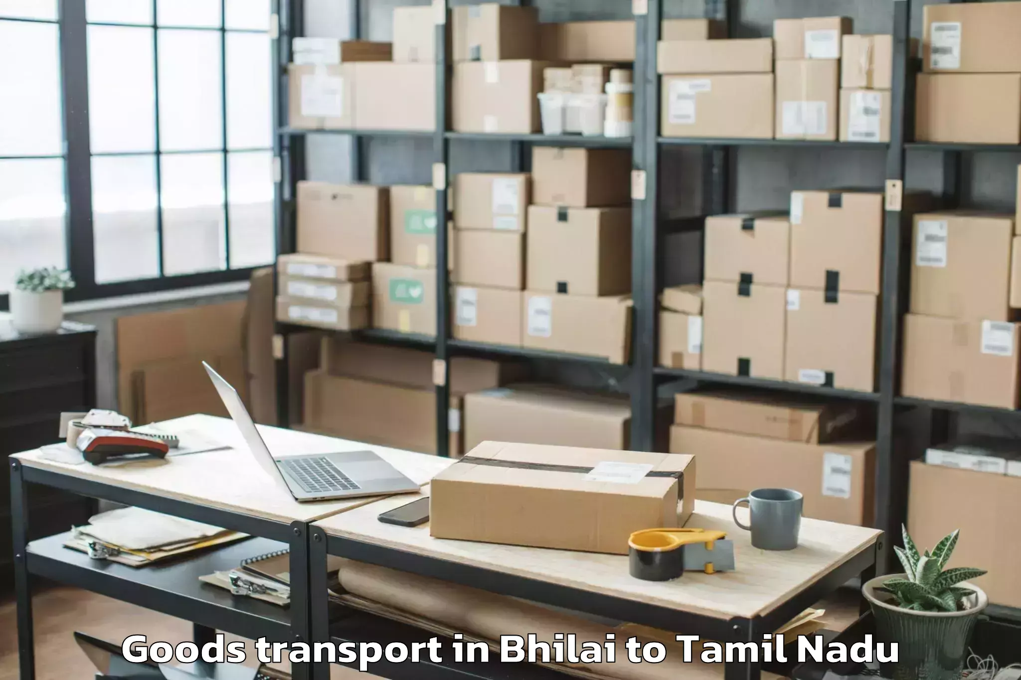 Quality Bhilai to Thondi Goods Transport